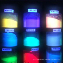 Pigmentos fotoluminescentes coloridos para tintas (água / base solvente), tintas, plásticos etc.